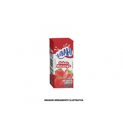 SUCO - UEBAH - 200ml MORANGO - CX27